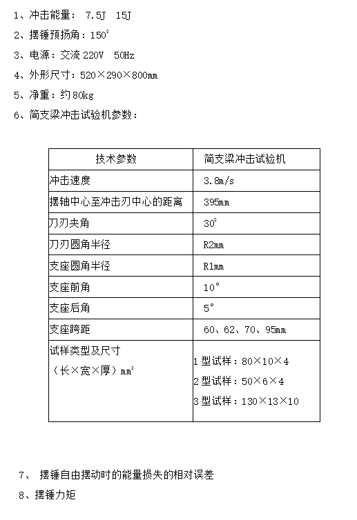 JH-CS15簡(jiǎn)支梁沖擊試驗(yàn)機(jī)